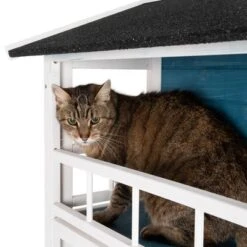 Casita Penthouse Para Mascotas -Mascota Tienda 100914 katzenhaus penthouse fg 4375 6
