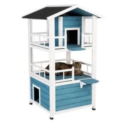 Casita Penthouse Para Mascotas -Mascota Tienda 100914 katzenhaus penthouse fg 4378 5