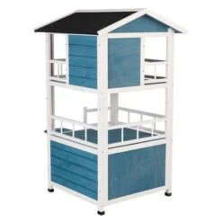 Casita Penthouse Para Mascotas -Mascota Tienda 100914 pla katzenhaus penthouse fg 4355 0