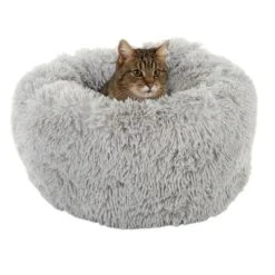 Cama Mochi Para Mascotas -Mascota Tienda 105496 katzenbett mochi hellgrau fg 2 3