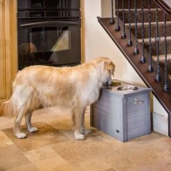 Contenedor De Pienso Con Comederos Kerbl Pet EcoFLEX® Para Perros -Mascota Tienda 106300 kerbl ecoflex futterbar gray hs 13 4