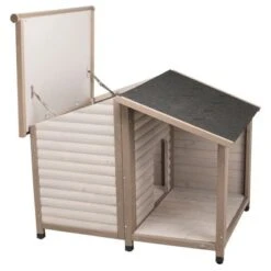 Caseta Para Perros Trixie Natura Con Terraza -Mascota Tienda 106397 106298 pla trixie huette lodge mit terrasse hs 02 4