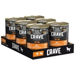 Crave Adult 6 X 400 G Para Perros 23 Crave Adult 6 X 400 G Para Perros -Mascota Tienda 127996 pla crave pastete adult huhnutruthahn 400g 1 1