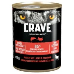 Crave Adult 24 X 400 G Para Perros 22 Crave Adult 24 X 400 G Para Perros -Mascota Tienda 127997 pla crave pastete adult lachstruthahn 400g 7