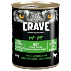 Crave Adult 24 X 400 G Para Perros 26 Crave Adult 24 X 400 G Para Perros -Mascota Tienda 127998 pla crave pastete adult lammrind 400g 0