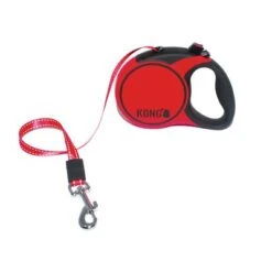 Correa Extensible KONG Terrain, Roja Y Negra -Mascota Tienda 130797 pla paw kong terrain einziehbare leine rot 12kg hs 01 7