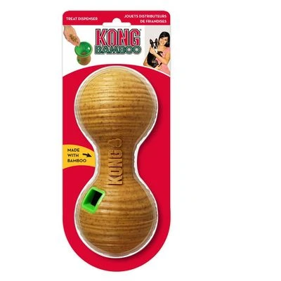 KONG Bamboo Feeder Dumbbell Juguete Rellenable Para Perros 4 KONG Bamboo Feeder Dumbbell Juguete Rellenable Para Perros - Imagen 2