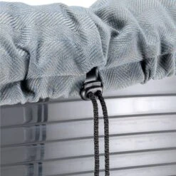 Cesta Ferplast Siesta Deluxe Negra Con Funda Sofá Tweed Azul 17 Cesta Ferplast Siesta Deluxe Negra Con Funda Sofá Tweed Azul -Mascota Tienda 144998 ferplast ueberzug sofa blau tweed 80 hs13 6