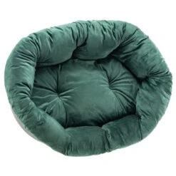 Cesta Ferplast Siesta Deluxe Negra Con Funda Sofá Aterciopelada Verde -Mascota Tienda 145198 ferplast ueberzug sofa samt gr hs15 8