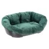 Cesta Ferplast Siesta Deluxe Negra Con Funda Sofá Aterciopelada Verde 1 Cesta Ferplast Siesta Deluxe Negra Con Funda Sofá Aterciopelada Verde -Mascota Tienda 145198 pla ferplast ueberzug sofa samt gr hs11 0
