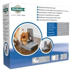 Comedero Automático Doble PetSafe® Para Mascotas -Mascota Tienda 145997 rasiosystems petsafe futterautomat 2mahlzeiten catdog 2x355xml hs 06 1