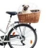 Cesta Para Bicicletas Aumüller Con Rejilla Para Portaequipajes -Mascota Tienda 161796 aumueller hunde fahrradkorb schutzgitte natur dog 56x36x44cm hs 04 8