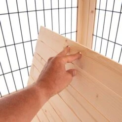 Jaula De Madera Dog Palace Para Perros -Mascota Tienda 167797 bodenplatten fg 7319 0