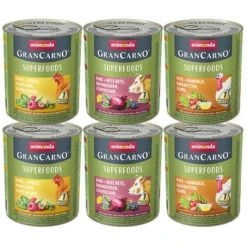 Animonda GranCarno Superfoods Adult - Pack Mixto -Mascota Tienda 168512 animonda grancarno adult superfoods mixpaket 6x800g hs 01 1
