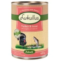 Lukullus Adult Sin Cereales 6 X 400 G -Mascota Tienda 1 lk 400g adult turkeytrout 1000x1000 3