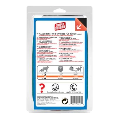 Simple Solution Pañal Lavable Para Perros Macho 13 Simple Solution Pañal Lavable Para Perros Macho - Imagen 11
