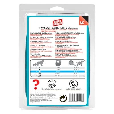 Simple Solution Pañal Lavable Para Perros 12 Simple Solution Pañal Lavable Para Perros - Imagen 10