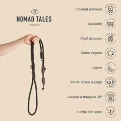 Correa Ajustable Nomad Tales Spirit ébano Para Perros -Mascota Tienda 2022 12 nomadtales usps leashspirit 1000x1esuk 7