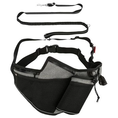 Correa De Jogging Con Cinturón Trixie Gris Y Negra Para Perros 12 Correa De Jogging Con Cinturón Trixie Gris Y Negra Para Perros - Imagen 10