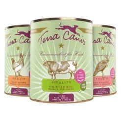 Terra Canis Vitality Comida Húmeda Para Perros 6 X 800 G -Mascota Tienda 203904 203902 203900 terracanis fitnessmenu alltaste 3x800g hs 02 7