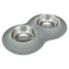 Comedero Doble Trixie De Silicona/acero -Mascota Tienda 203964 pla trixie napfset silikon edelstahl hs 01 6