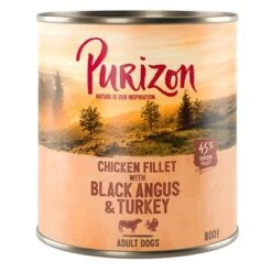 Purizon Adult 6 X 800 G Comida Húmeda Sin Cereales Para Perros -Mascota Tienda 209099 pla purizon black angus 800g 5 1