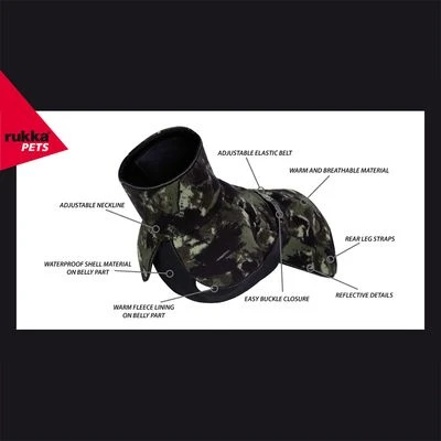 Chaqueta Rukka® Comfy Pile De Camuflaje Para Perros - Imagen 11