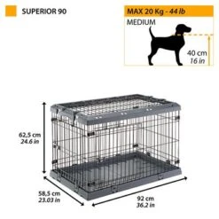 Jaula De Transporte Ferplast Superior Para Perros 40 Jaula De Transporte Ferplast Superior Para Perros -Mascota Tienda 221400 ferplast transportbox superior hs 12 6