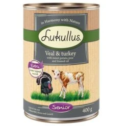 Lukullus Senior Con Ternera Y Pavo -Mascota Tienda 231496 pla lukullus senior 6x400g 9