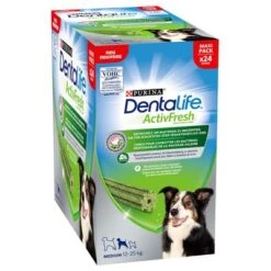PURINA Dentalife Active Fresh Snacks Dentales Para Perros Medianos -Mascota Tienda 256897 pla nestle purina dentalife active fresh taegliche zahnpflegesnacks mittelgrosse hunde hs 01 6