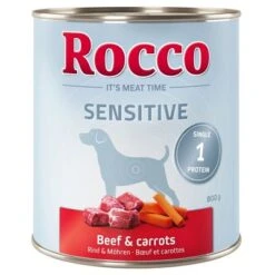 Rocco Sensitive Pack Ahorro 24 X 800 G -Mascota Tienda 259796 pla rocco sensitive beefcarrots 800g 1000x1000 8