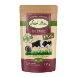 Lukullus Mini Sin Cereales 48 X 150 G - Pack Ahorro -Mascota Tienda 264997 pla luk mini beefturkey 6x150g 5 4