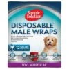Simple Solution Pañal Desechable Para Perros Macho 1 Simple Solution Pañal Desechable Para Perros Macho -Mascota Tienda 265897 pla simplesolution disposable male wrap xsmall hs 01 2