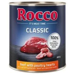 Rocco Classic 24 X 800 G -Mascota Tienda 28013 pla megapack rocco classic rindgefluegelherzen 800g hs 01 7