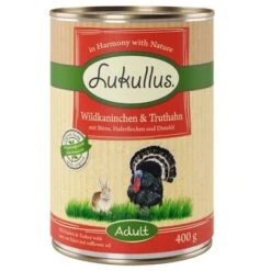 Lukullus Variado En Pack Ahorro: 24 X 400 G 4 Surtidos -Mascota Tienda 28048 pla lukullus wildkaninchen truthahn 6 x 400 g 7 2
