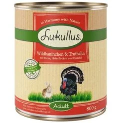 Mascota Tienda -Mascota Tienda 28048 pla lukullus wildkaninchen truthahn 6 x 800 g 7