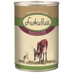 Lukullus Variado En Pack Ahorro: 24 X 400 G 4 Surtidos -Mascota Tienda 28057 pla lukullus kaninchen wild 6 x 400 g 9 1