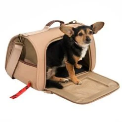 Bolso Con Bandolera TIAKI Premium Camello Para Mascotas -Mascota Tienda 295110 premium tragetasche camello fg 4564 1