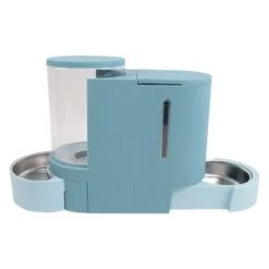 TIAKI Tolva Para Pienso Y Agua, Azul Claro Para Mascotas -Mascota Tienda 302396 tiaki futter sserspender hellblau hs 03 8