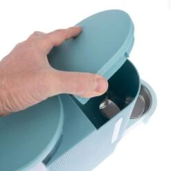 TIAKI Tolva Para Pienso Y Agua, Azul Claro Para Mascotas -Mascota Tienda 302396 tiaki wasser und futterspender fg 6116 2