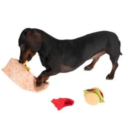 Menú De Hamburguesa Squeaky Juguete Para Perros -Mascota Tienda 309997 hundespielzeug squeaky burguermenu hs 14 7