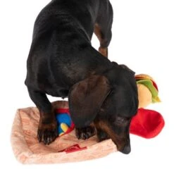 Menú De Hamburguesa Squeaky Juguete Para Perros -Mascota Tienda 309997 hundespielzeug squeaky burguermenu hs 19 8