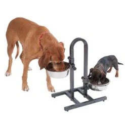 Soporte Ajustable Con Dos Comederos De 1,6 L -Mascota Tienda 313525 u hundebar 07 dsc9203 5