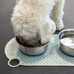 Alfombrilla Para Comederos TIAKI Silikon Rombo Verde -Mascota Tienda 319003 tiaki silikon napfunterlage gr ne raute hs 07 2