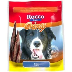 Megapack Rocco Chings Originals Láminas De Carne Para Perros 15 X 250 G 33 Megapack Rocco Chings Originals Láminas De Carne Para Perros 15 X 250 G -Mascota Tienda 32486 PLA Rocco Chings Rind semi Moist 120 g 3