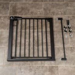 Barrera Negra TIAKI Con 7 Cm De Extensión Para Perros -Mascota Tienda 334696 tiaki dog gate black fg 8217 1