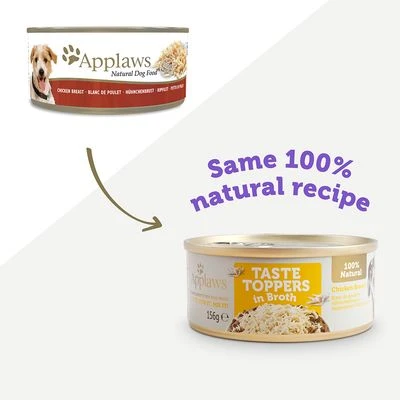 Applaws Taste Toppers Con Caldo Latas Para Perros 6 X 156 G 4 Applaws Taste Toppers Con Caldo Latas Para Perros 6 X 156 G - Imagen 2