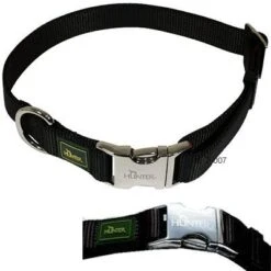 Collar Hunter Vario-Basic Alu-Strong Negro Para Perros -Mascota Tienda 36774 Hunter Halsband AluSt 1