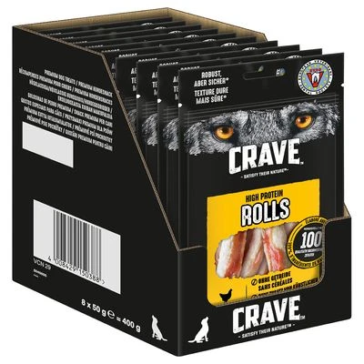 Crave Maxi High Protein Rolls Snacks Para Perros 4 Crave Maxi High Protein Rolls Snacks Para Perros - Imagen 2