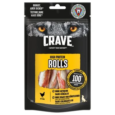 Crave Maxi High Protein Rolls Snacks Para Perros 3 Crave Maxi High Protein Rolls Snacks Para Perros